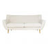 House Collection 3-Sitzer Sofa Lara Weiß Teddy
