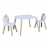 Uniquely Tisch mit 2 Stühle für Kinder Unicorn