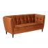 Smuk Samt 2.5-Sitzer Sofa Eaven Kupfer