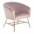 Smuk Velours Fauteuil Hope Rose - Or
