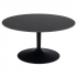 Smuk Table Basse Ø 90 cm Jayden Céramique Noir