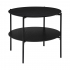 Eazy Living Table Basse Ø 63 cm Gard Noir
