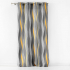Voile Vorhang 140 cm x 260 cm Stripes Grey - Yellow