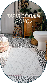 Boho tapis de bain