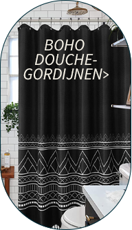 Boho douchegordijnen