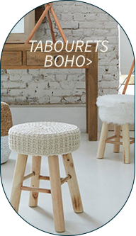 Boho tabourets