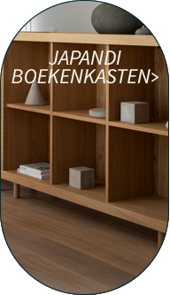 Japandi boekenkasten