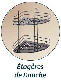 Étagères de douche