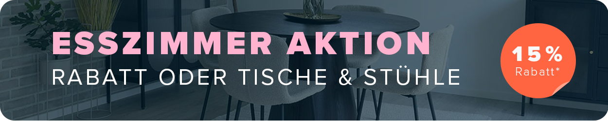 Esszimmer Aktion: Rabatt auf Esstische und Esszimmerstühle