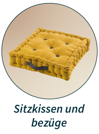 Sitzkissen und Bezüge