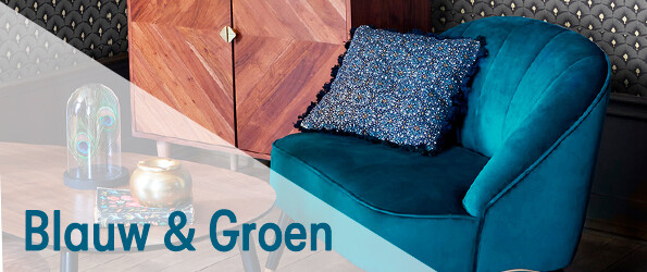 Blauw en groen